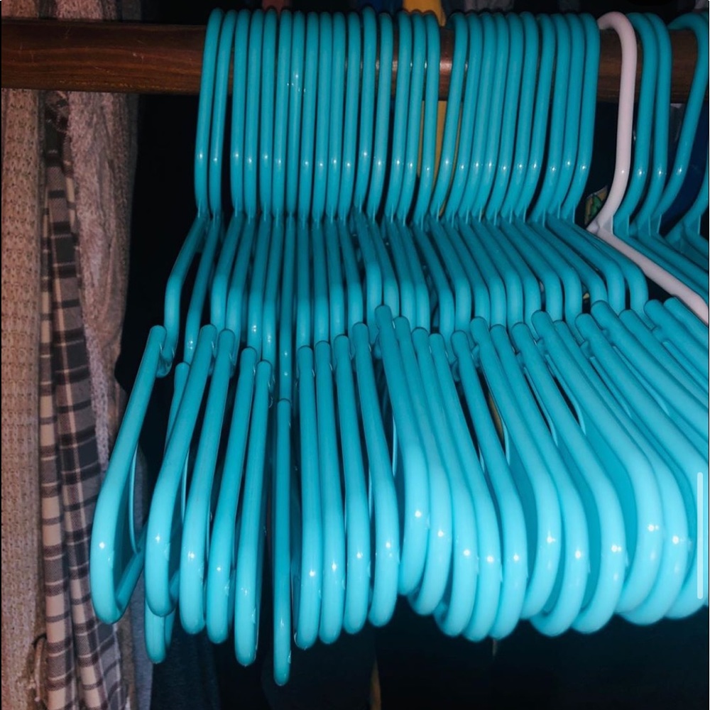 Teal Clothes Hangers